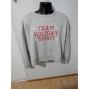 Wondershop‎ Target Women's XL Gray Fleece Crewneck Sweatshirt Cozy Casual